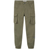 Name it Deep Lichen Green Ryan Cargo Twill Byxor Noos