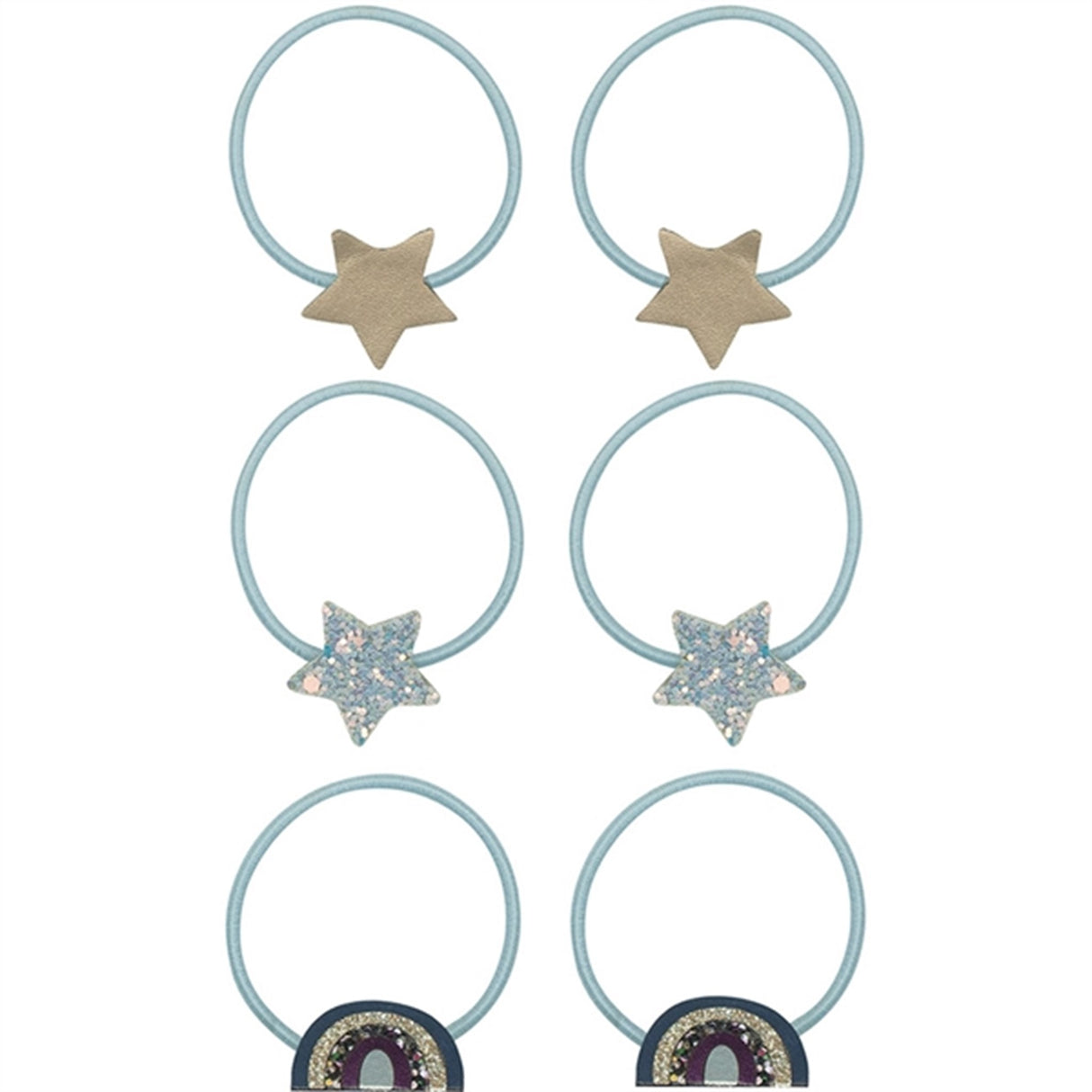 Mimi & Lula 6 Hårelastikker Över The Rainbow Ziggy