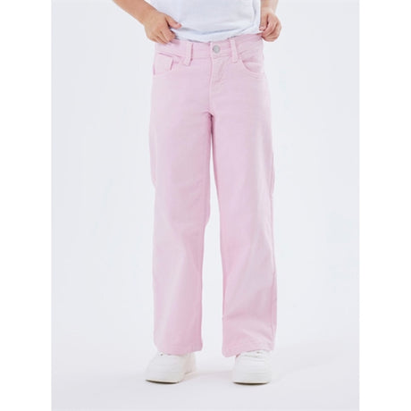 Name it Parfait Pink Rose Wide Twill Byxor Noos 2