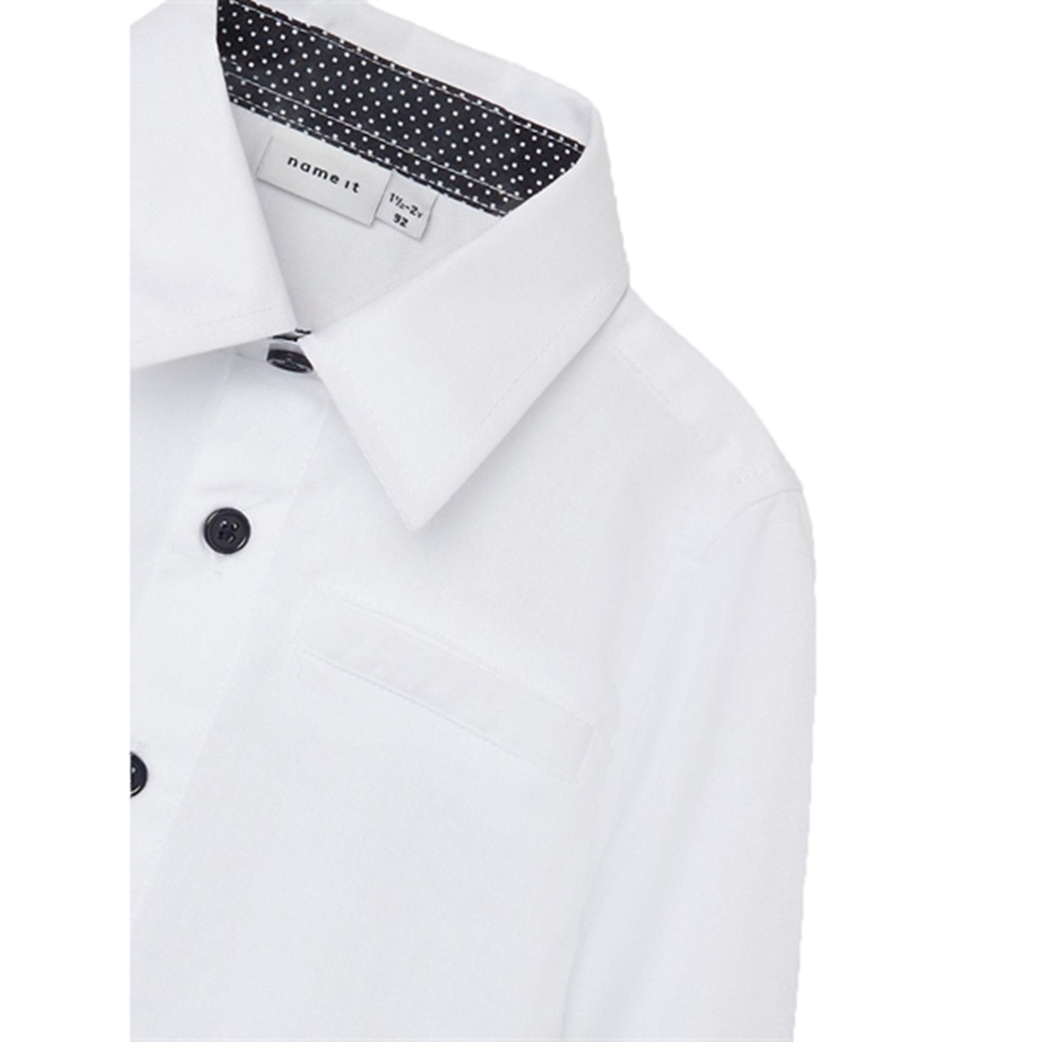 Name it Bright White Feshirt Skjorta 3