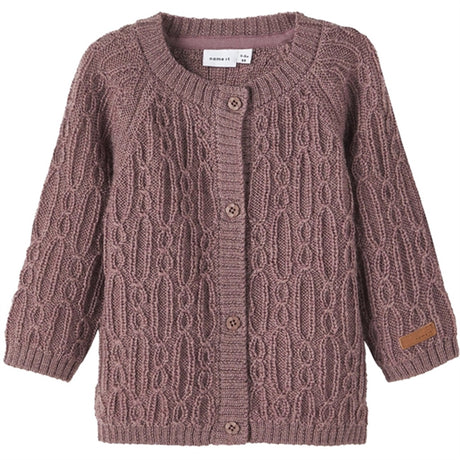 Name it Peppercorn Wrilla Ull Stickat Cardigan