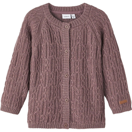 Name it Peppercorn Wrilla Ull Stickat Cardigan