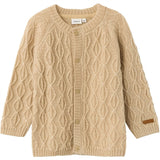 Name it White Pepper Wrilla Ull Stickat Cardigan