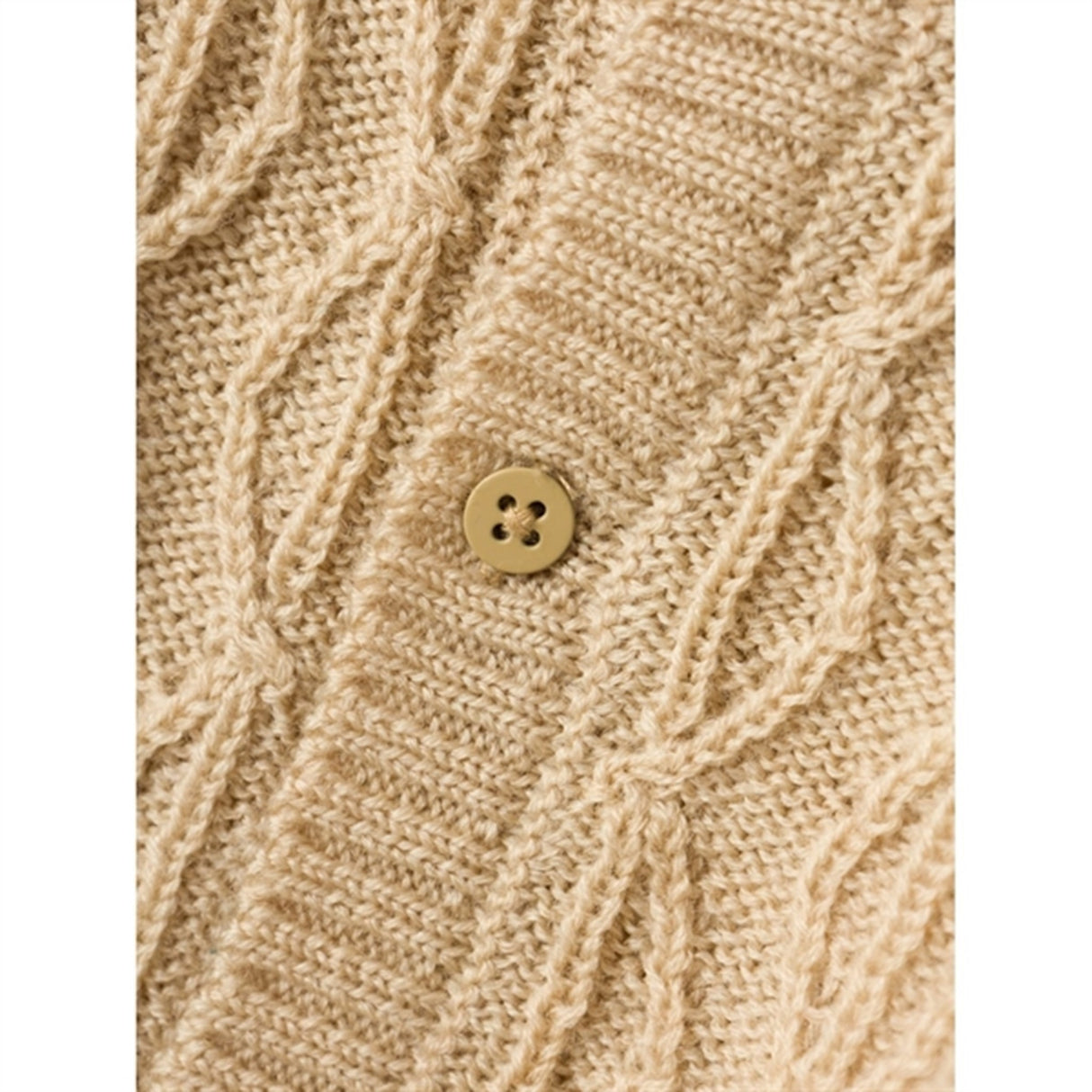 Name it White Pepper Wrilla Ull Stickat Cardigan 2