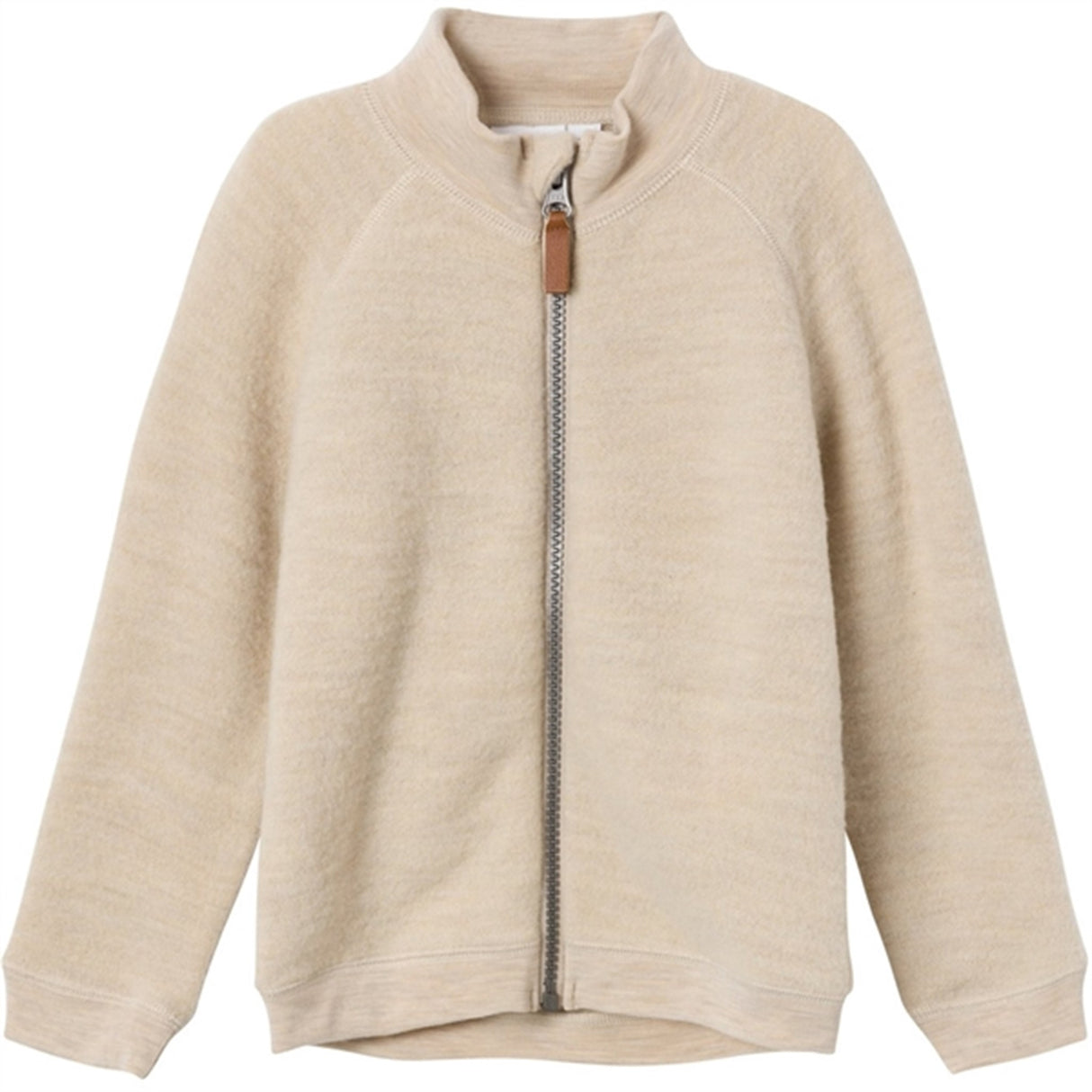 Name it White Pepper Wmino Ull Brushed Cardigan