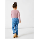 Name it Medium Blue Denim Butterfly Salli Slim Denim Leggings Noos 3