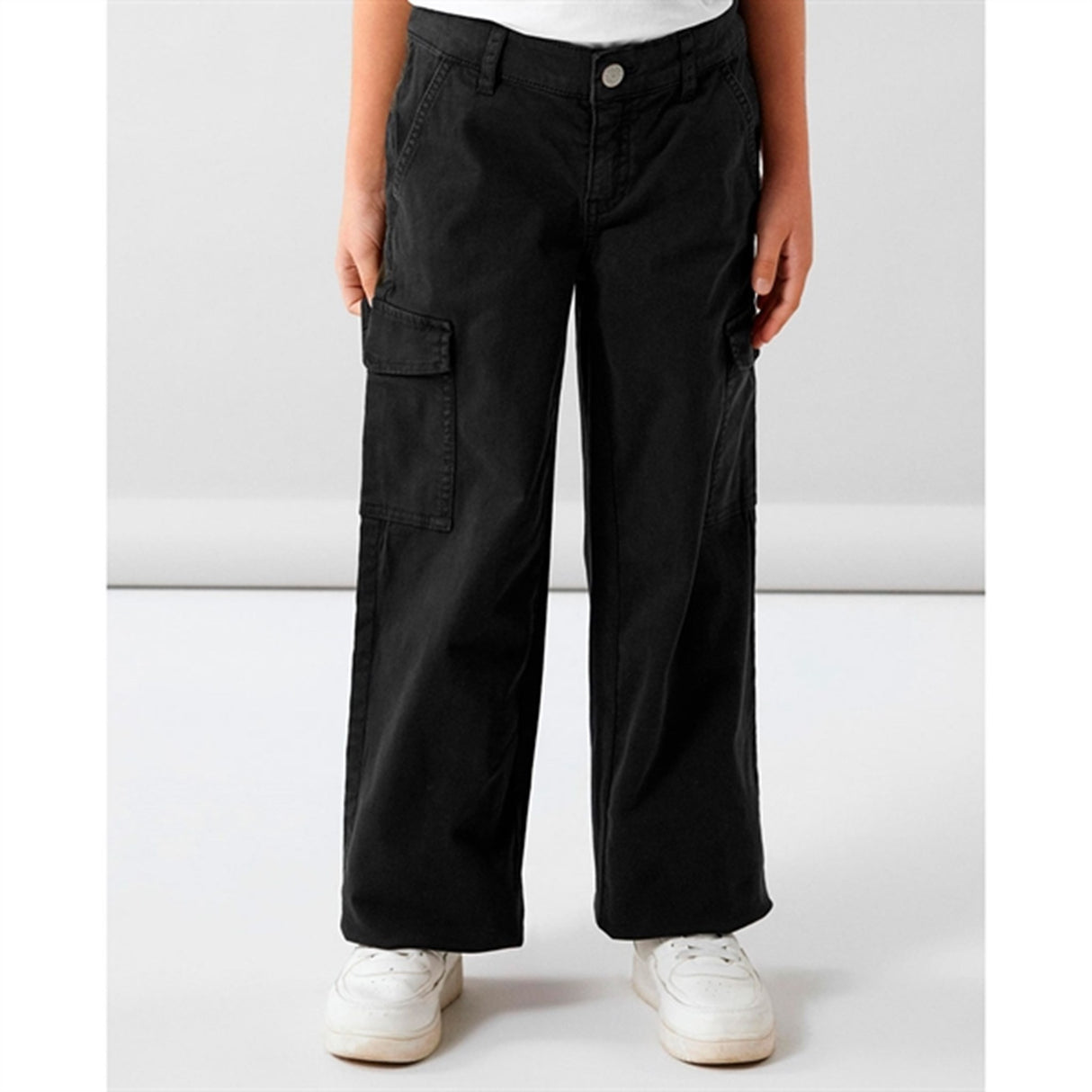 Name it Black Rose Wide Twill Cargo Byxor Noos