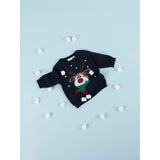 Name it Dark Sapphire Rodeer Stickad Tröja