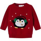 Name it Jester Red Radeer Stickad Tröja