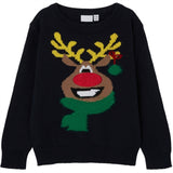 Name it Dark Sapphire Rullo Stickad Tröja