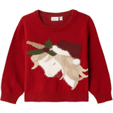 Name it Jester Red Roullo Stickad Tröja