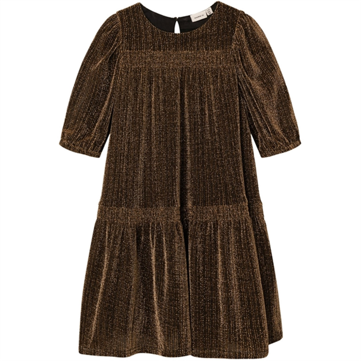 Name it Gold Colour Risilk Klänning