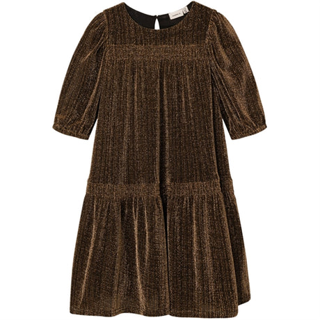 Name it Gold Colour Risilk Klänning