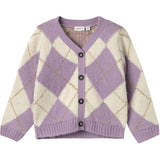 Name it Lavender Mist Sininna Stickat Cardigan