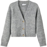 Name it Grey Melange Seranne Stickat Cardigan