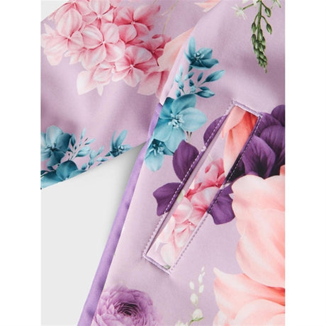 Name it Orchid Bloom Alfa08 Softshell Vinteroverall Multi Flower 2