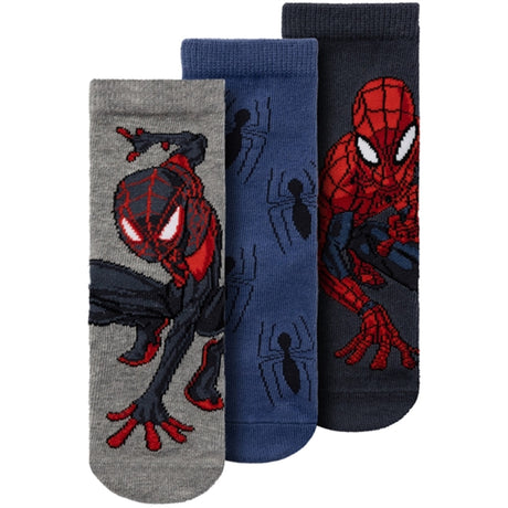 Name it India Ink Osh Spiderman Strumpor 3-pack