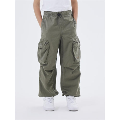 Name it Dusty Olive Ben Parachute Twill Byxor Noos 2