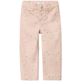Name it Sepia Rose Floral Rose Straight Twill Byxor