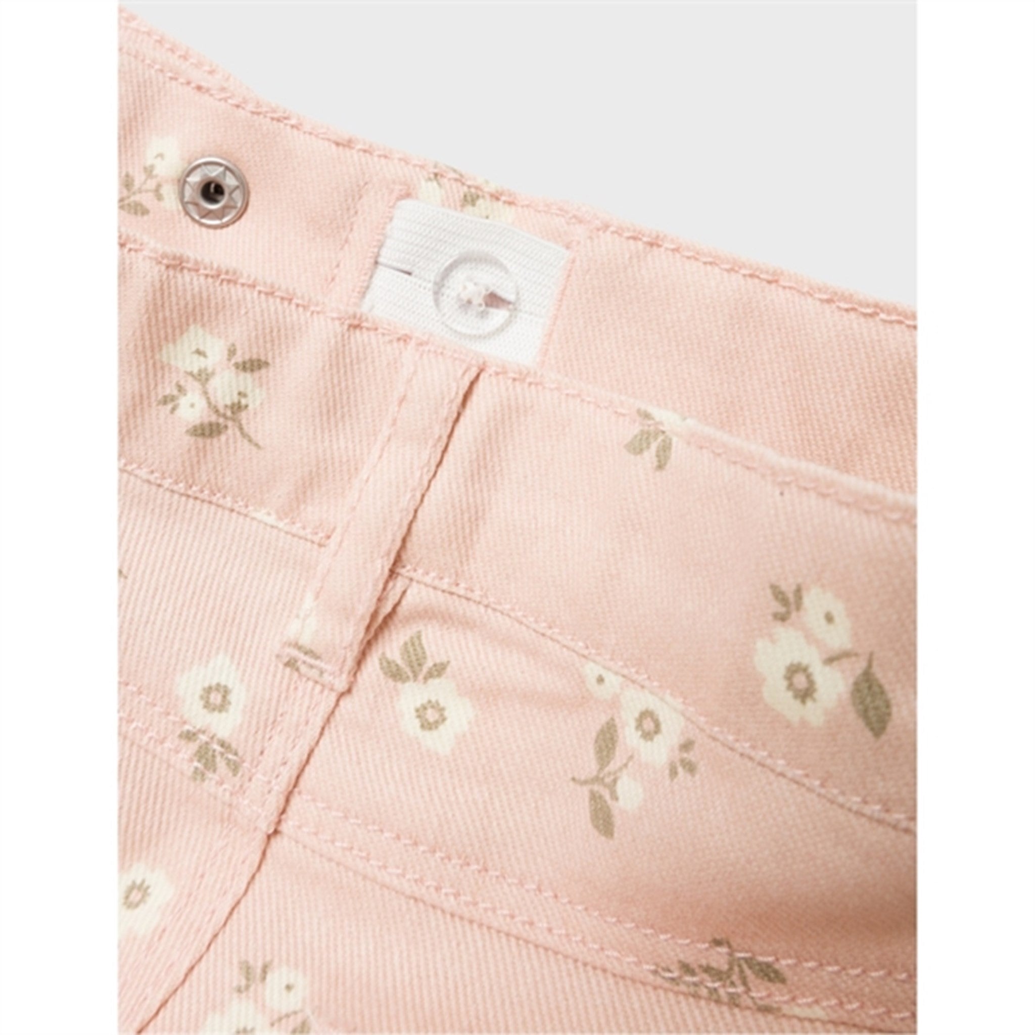 Name it Sepia Rose Floral Rose Straight Twill Byxor 2