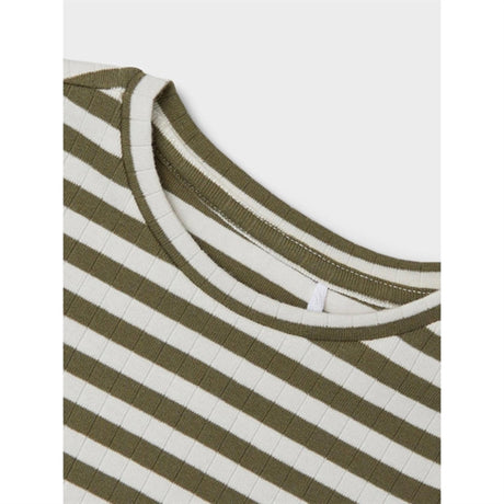 Name it Deep Lichen Green Suraja Slim Tröja Stripe Noos 2