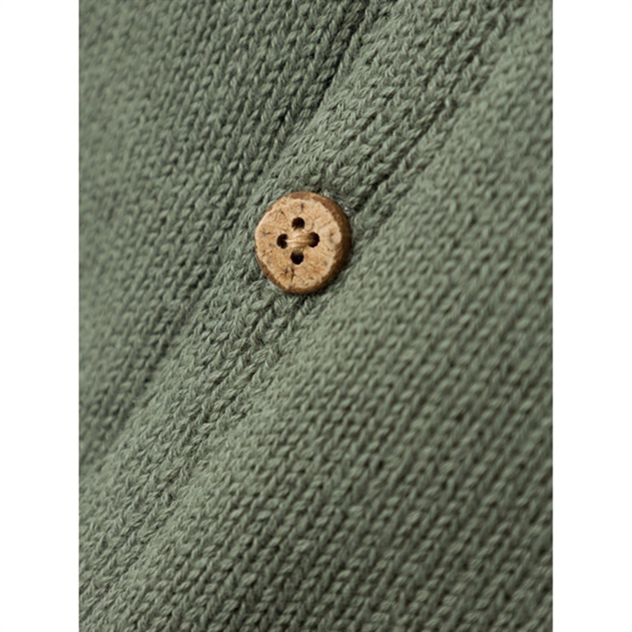 Lil'Atelier Agave Green Theo Loose Stickat Cardigan 4
