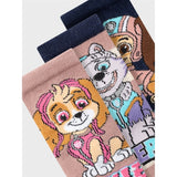 Name it Deauville Mauve Stripe Jusa Paw Patrol Strumpor 3-pack 2