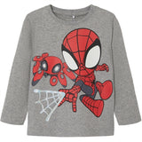 Name it Grey Melange Domi Spidey Tröja