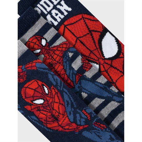 Name it Dark Sapphire Netin Spiderman Strumpor 3-pack 2