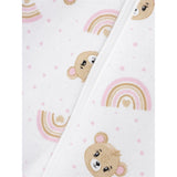 Name it Bright White Teddy Print Nattdräkt med Dragkedja Noos 2