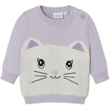 Name it Orchid Petal Dasally Stickat Blus