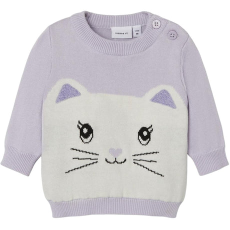 Name it Orchid Petal Dasally Stickat Blus