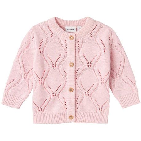 Name it Parfait Pink Fopolly Stickat Cardigan