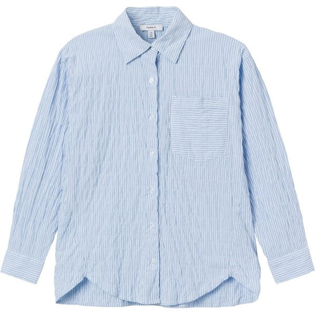 Name it Chambray Blue Dustripes Oversize Skjorta