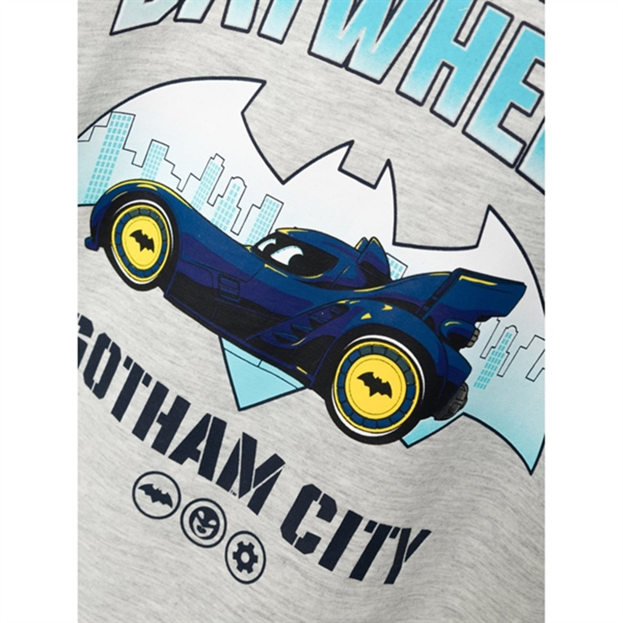 Name it Light Grey Melange Felian Batwheels Blus 2