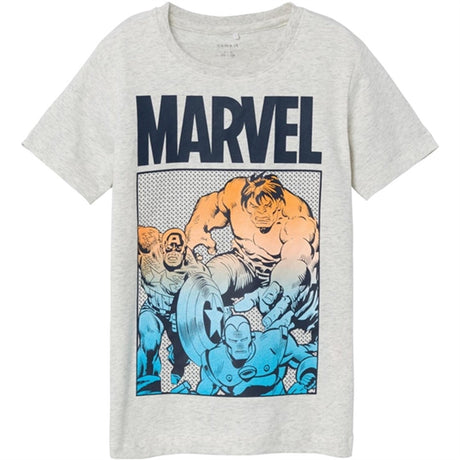 Name it Light Grey Melange France Marvel T-Shirt