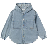 Name it Light Blue Denim Bo Denim Skjorta med Huva