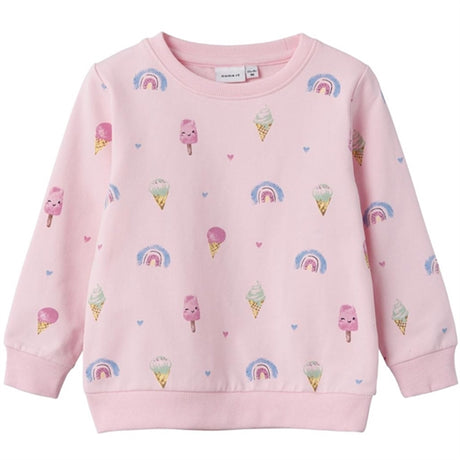 Name it Parfait Pink Fransia Let Sweatshirt