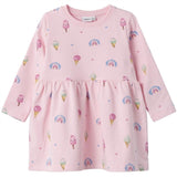 Name it Parfait Pink Fransia Let Sweat Klänning