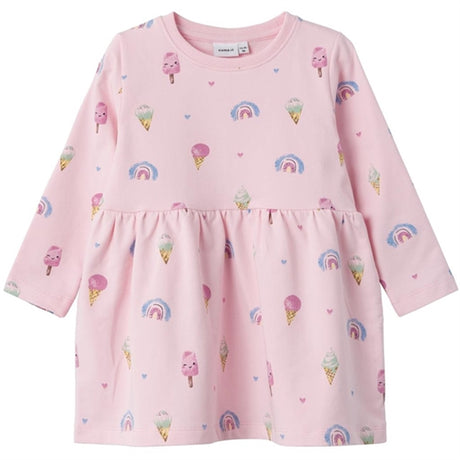 Name it Parfait Pink Fransia Let Sweat Klänning