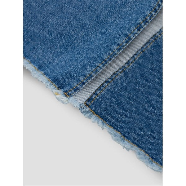 Name it Medium Blue Denim Kylie Wide Lang Denim Kjol 3