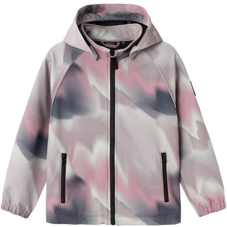 Name it Deauville Mauve Alfa08 Softshell Jacka Watercolor