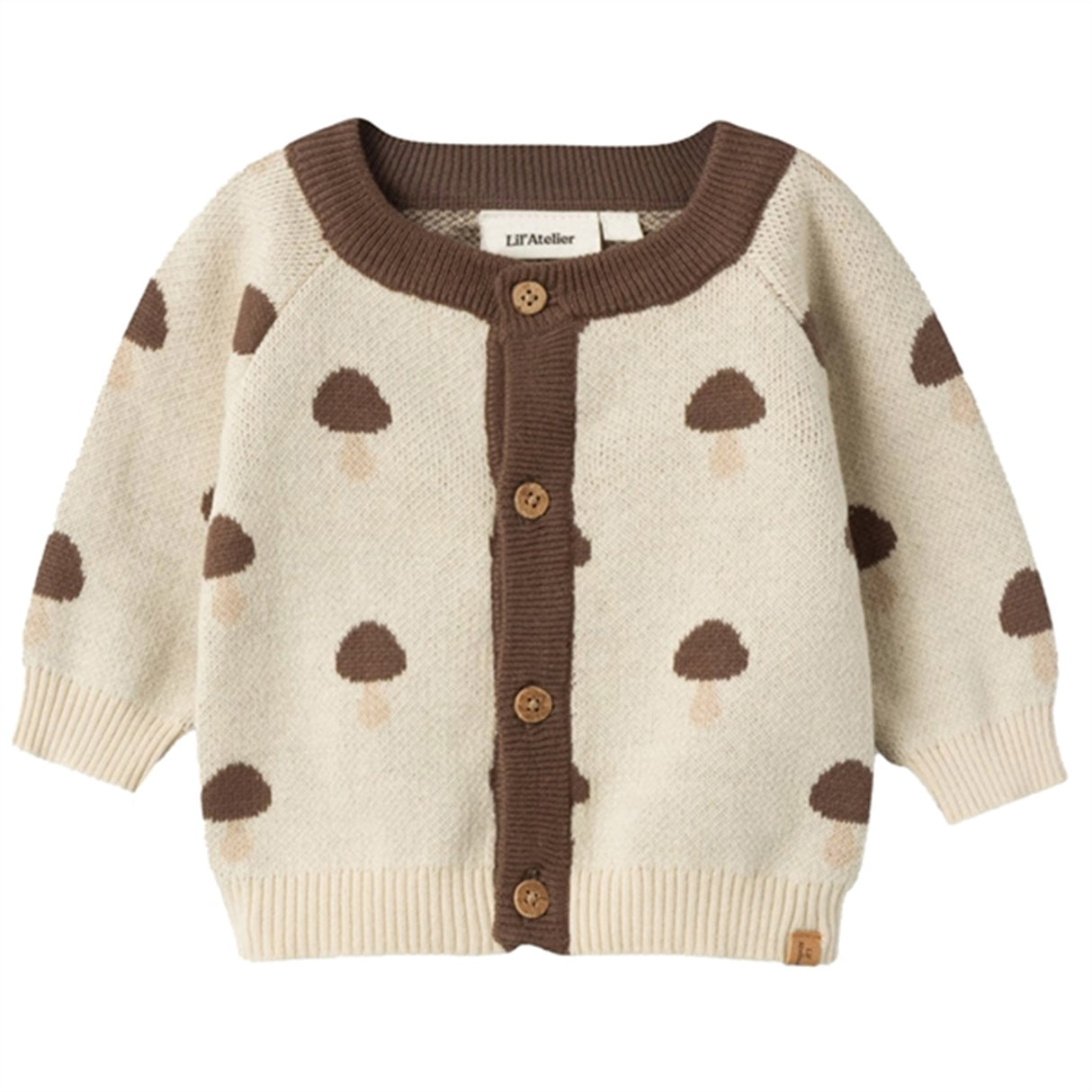 Lil'Atelier Wood Ash Saran Stickat Cardigan