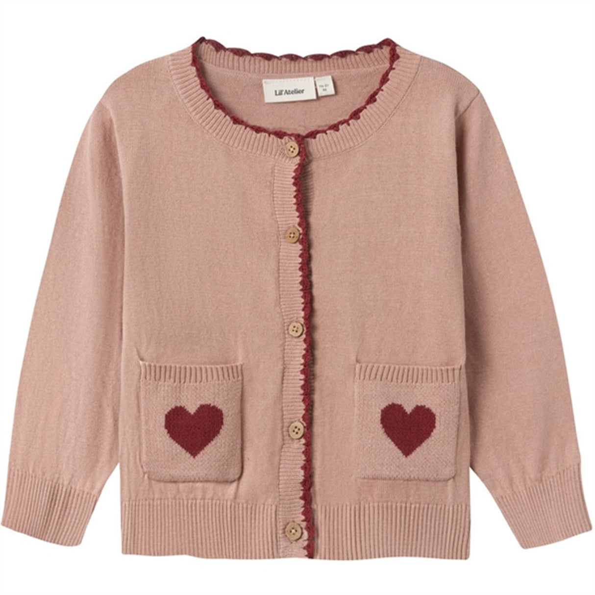 Lil'Atelier Nougat Saran Stickat Cardigan