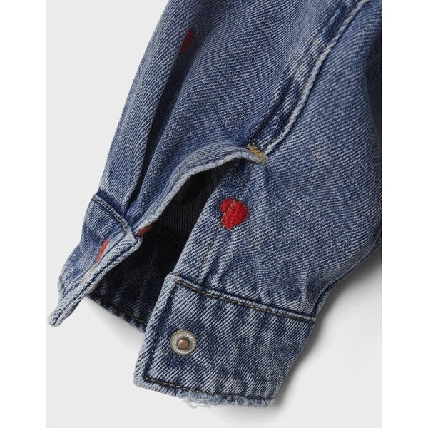 Name it Medium Blue Denim Hearts Kathy Denim Cowboyjacka 4