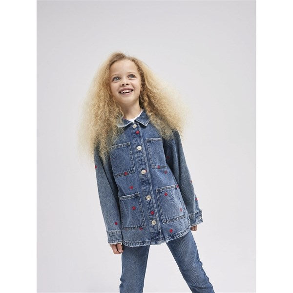 Name it Medium Blue Denim Hearts Kathy Denim Cowboyjacka 2