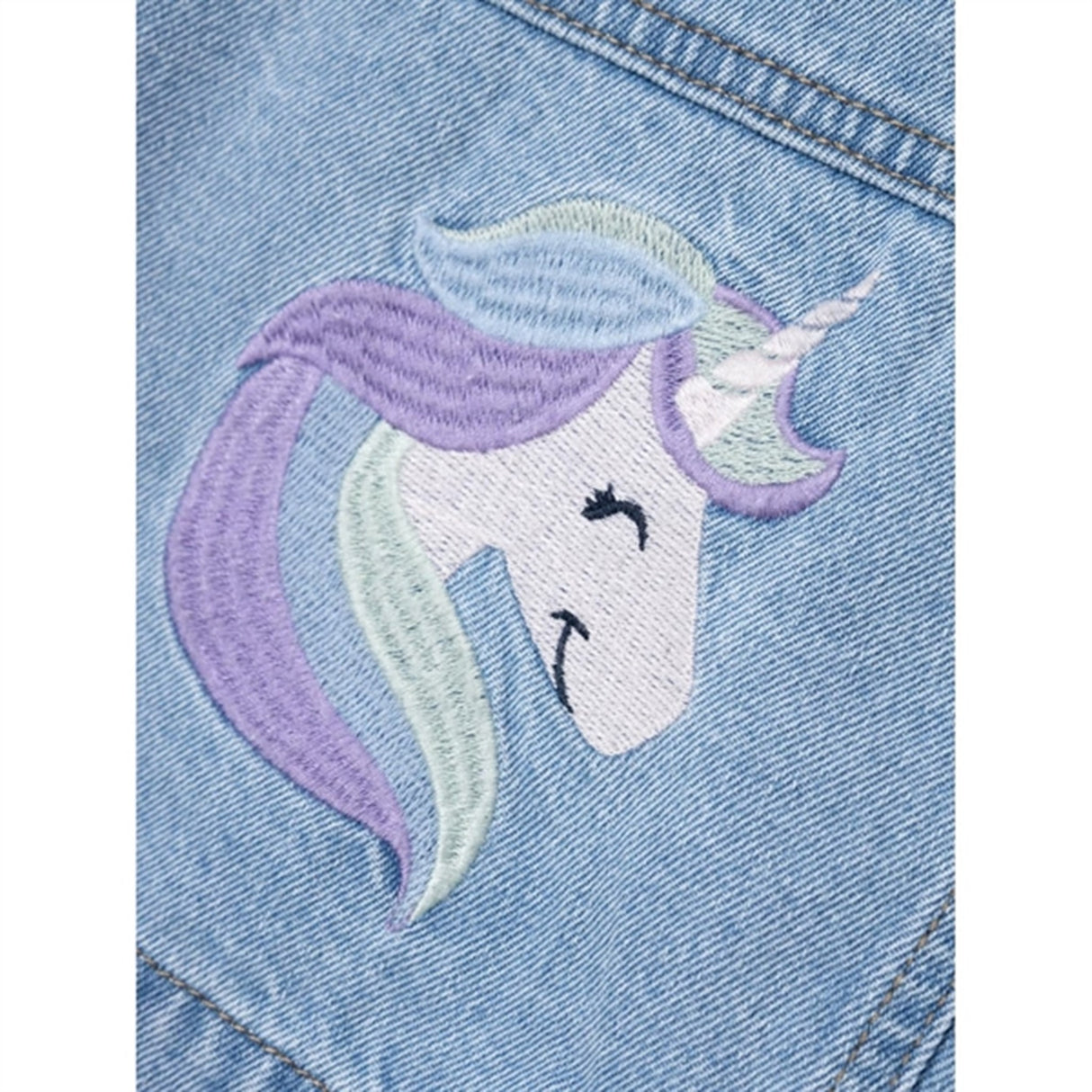 Name it Light Blue Denim Unicorn Conny Denim Jacka 4