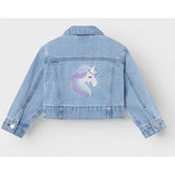 Name it Light Blue Denim Unicorn Conny Denim Jacka 3