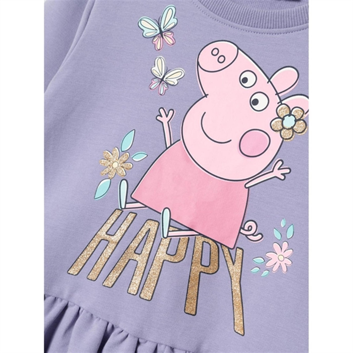 Name it Heirloom Lilac Fydiri Peppa Pig Sweat Klänning 2