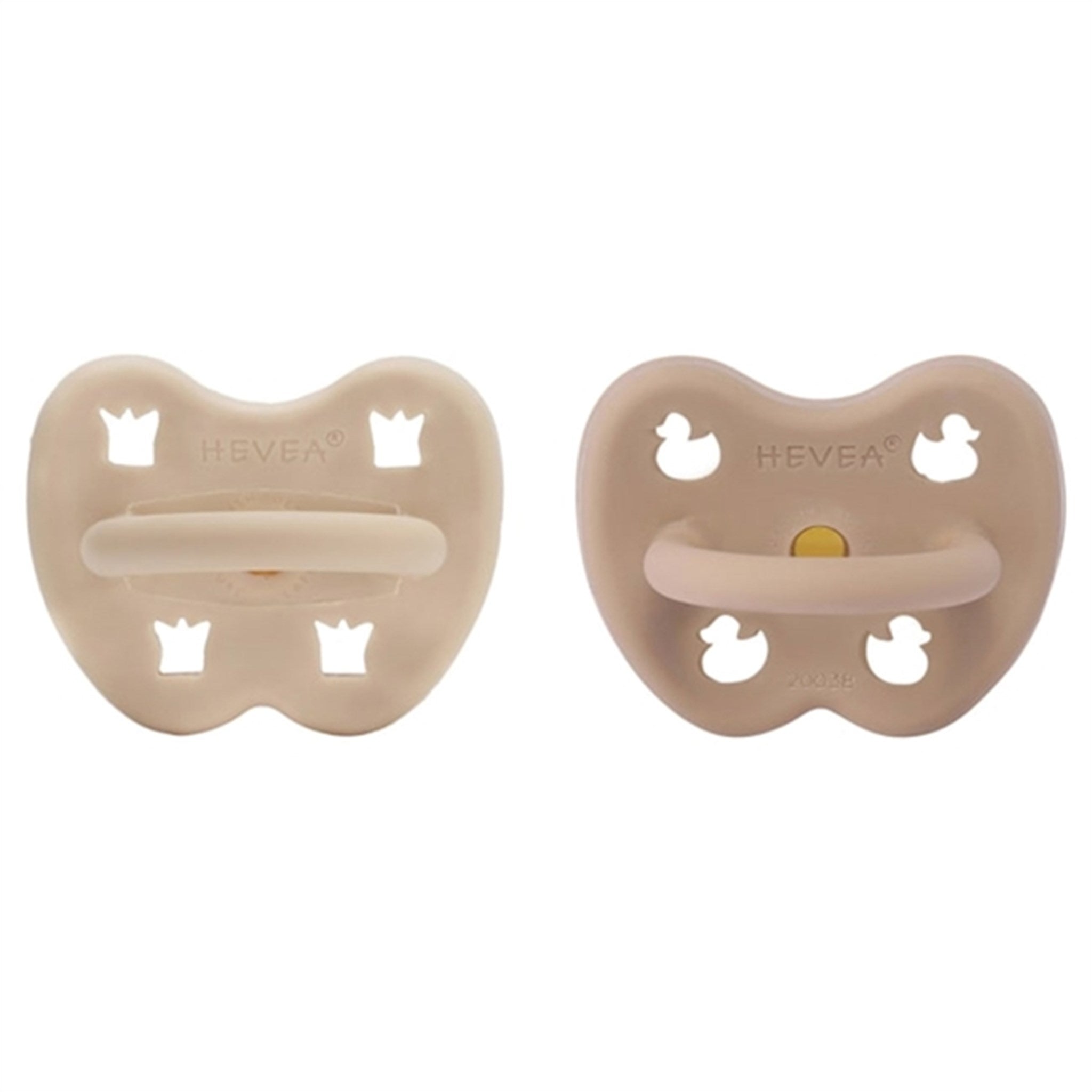 Hevea Sut 2-Pack Orthodontic Classic Sandy Nude & Tan Beige 3